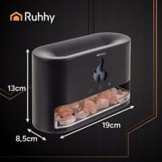 Ruhhy 10W difuzor dekorativni LED RGB kamin 250ml ovlaživač zraka USB