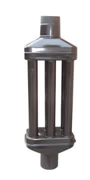 Žemini dimni radijator, 1m - FI 120mm, smeđi