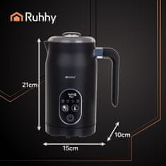 Ruhhy 4u1 električni grijač i pjenilica mlijeka od 500 W LCD 270 ml