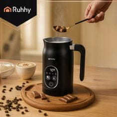 Ruhhy 4u1 električni grijač i pjenilica mlijeka od 500 W LCD 270 ml