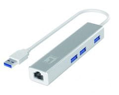 Level One USB->RJ45 adapter USB-0503 gigabit + 3xUSB hub