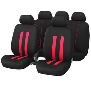 Cappa Univerzalne presvlake za sjedala LE MANS crna/crvena