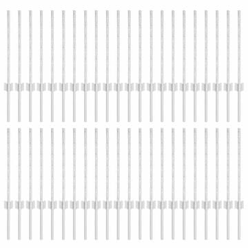 Vidaxl Stup za ogradu 44 szt. Srebrno 100 cm Čelik