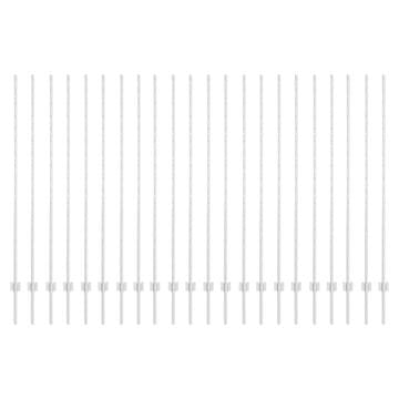 Vidaxl Stup za ogradu 22 szt. Srebrno 200 cm Čelik