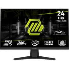 MSI MAG 244F monitor, 60,5 cm (23,8), FHD, IPS, 200 Hz, 0,5 ms (9S6-3BC41H-012)