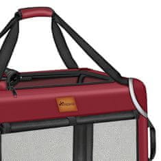 Tresko Kutija za prijevoz pasa i mačaka 61x42x42 cm Crvena