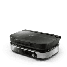 Philips Stolni roštilj serije 5000, 2400 W, 5 razina, crni/srebrni (HD6212/90)