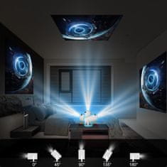 VYZIO® Prijenosni mini projektor s WiFi povezivanjem, bežični džepni projektor za filmove | MOVICAST bežični