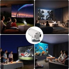 VYZIO® Prijenosni mini projektor s WiFi povezivanjem, bežični džepni projektor za filmove | MOVICAST bežični