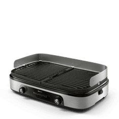 Philips Stolni roštilj serije 5000, 2400 W, 5 razina, crni/srebrni (HD6222/90)