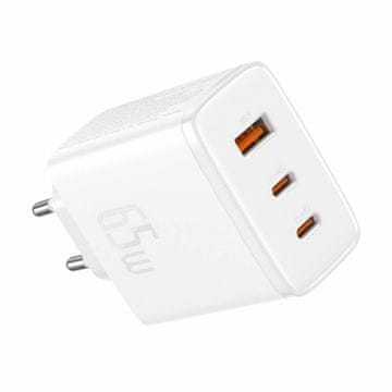BASEUS punjač 65W USB 2xTipC TipA GaN5 CubePro bijeli P10152301213-00