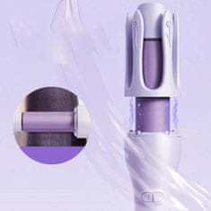 FRILLA® Automatski uvijač za kosu s rotacijom, električni styler za kovrče, više razina topline | CURLORA Ljubičasta