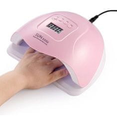 FRILLA® UV/LED lampa za manikuru, sušilica za gel lak s timerom i senzorom pokreta | POLYUV Ružičasta