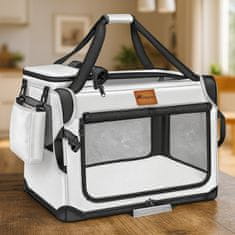 Tresko Transporter za pse i mačke 83x58x58 cm Svijetlosiva