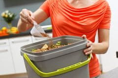 Skaza Bokashki Organko set od dvije kompostne kante, 2×16 L, maslinasto/zelene (102638)