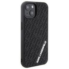 Karl Lagerfeld 3D Rubber maska za iPhone 15, crno