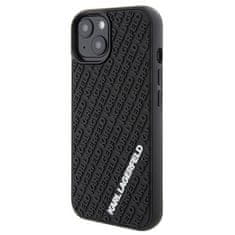 Karl Lagerfeld 3D Rubber maska za iPhone 15, crno