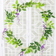 HOME & MARKER® Umjetno cvijeće za dekoraciju, ukrasno cvijeće za zidove i lukove, 180 cm | WISBLOOM