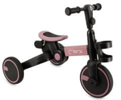 MoMi FILO 3u1 hodalica za bebe, višenamjenska, podesiva, sklopiva, ružičasto-crna