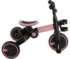 MoMi FILO 3u1 hodalica za bebe, višenamjenska, podesiva, sklopiva, ružičasto-crna