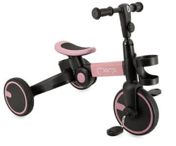 MoMi FILO 3u1 hodalica za bebe, višenamjenska, podesiva, sklopiva, ružičasto-crna