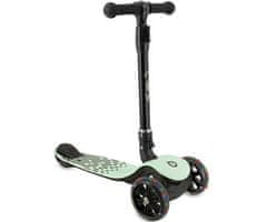 MoMi SAN dječji romobil, sklopivi, 3 kotača, LED osvjetljenje, zeleno-crni