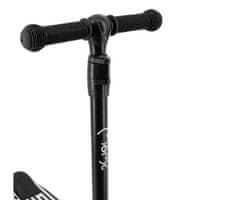 MoMi SAN dječji romobil, sklopivi, 3 kotača, LED rasvjeta, crni