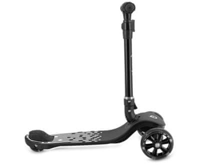 SAN otroški skiro, zložljiv, 3 kolesa, LED osvetlitev, črn