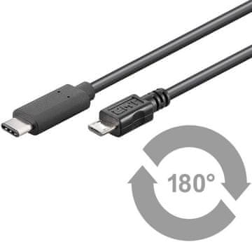 USB-C na USB2.0 Micro B 1M