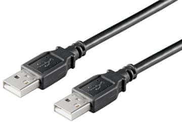 USB2.0 A-A 0,5m M-M, crni