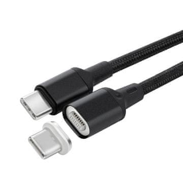 USB-C magnetni kabel, 1m, crni