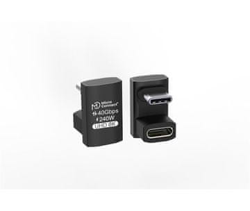 MicroConnect Premium USB4 3x2 USB-C adapter s dvostruko zakrivljenim priključcima, 240