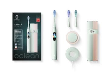 Oclean Električna četkica za zube X Ultra Set Zelena, sonični motor