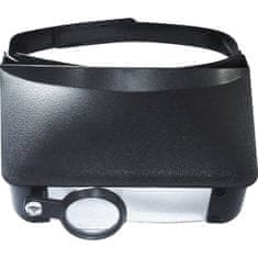 BaseTech naglavna lupa, povećanje: 1,8x, 2,3x, 3,7x, 4,8x