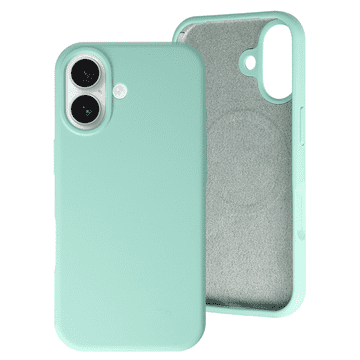 Onasi RainBow Liquid silikonska maskica z MagSafe za iPhone 17 - mint