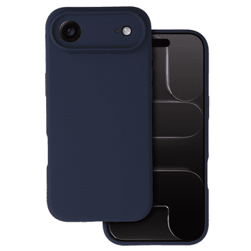 Onasi Silikonska maskica za iPhone 17 Air - mat liquid - tamno moder