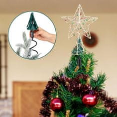 HOME & MARKER® Podesiva metalna šipka za stabilizaciju vrha božićnog drvca, univerzalna i čvrsta | STABLESTAR