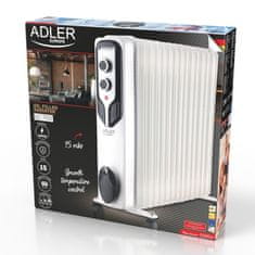 Adler Adler AD 7819 uljni radijator, 15 rebara, s kotačićima