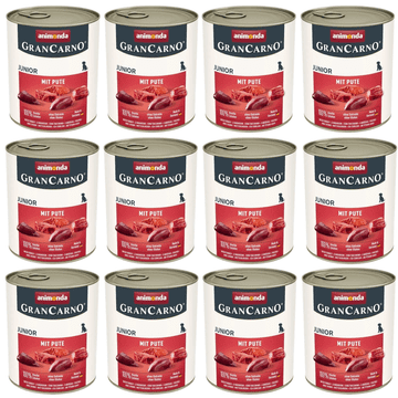 Mokra hrana za pse ANIMONDA Grancarno Junior s puretinom, konzerva 12x800g