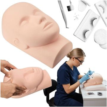 Ikonka Aga Trening glava za produljenje trepavica