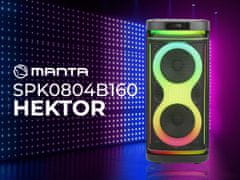 Manta SPK0804B160 HEKTOR prijenosni KARAOKE zvučnik + mikrofon, daljinski upravljač