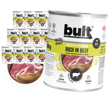 BULT BULT mokra hrana za pse, govedina, konzerva 12x800g