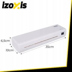 Izoksis 4u1 set 500W laminator A4 za laminiranje bijele boje
