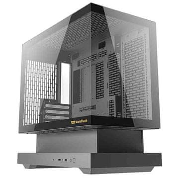 darkFlash Darkflash F1 računalna kutija (crna) + 6 ARGB ventilatora