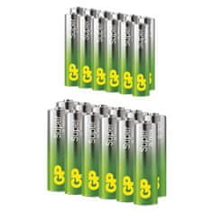 GP alkalna baterija SUPER AA 12 + AAA 12 + LED lanac BL