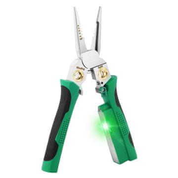 Vixson Višenamjenska kliješta za skidanje izolacije, 8-u-1 s ispitivačem napona, ergonomska | POWERPLIERS