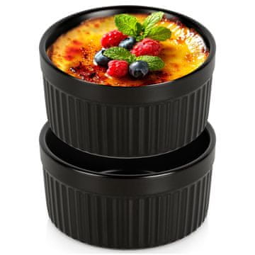 Vilde Crne porculanske zdjele za pečenje 260 ml 2 kom.