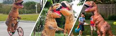 VIVVA® T-Rex kostim dinosaura na napuhavanje za odrasle, smiješni Halloween party kostim, set od 2 kostima | TREXCOS