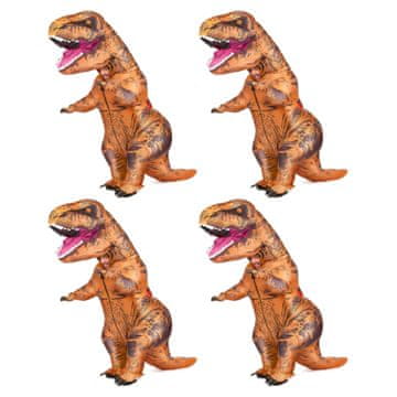 VIVVA® T-Rex kostim dinosaura na napuhavanje za odrasle, smiješni Halloween party kostim, set od 4 kostima | TREXCOS