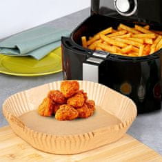 Artemis 50x Umetak za fritezu na vrući zrak za papir za pečenje bez masnoće 23 cm